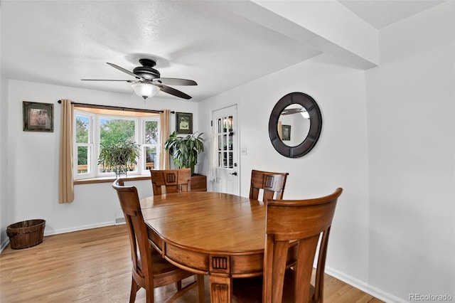 11835 W 37th Pl, Wheat Ridge, CO 80033 - dining room with a ceiling fan and light wood-style flooring