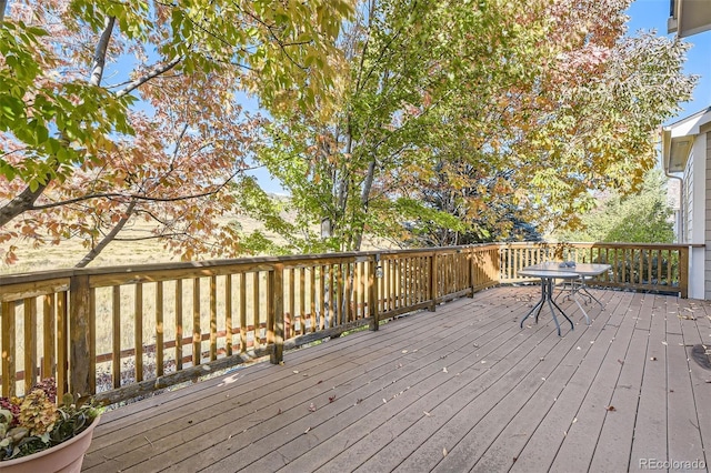 view of wooden terrace