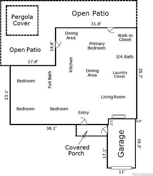2865 S Cherry Way, Denver, CO 80222 - room layout
