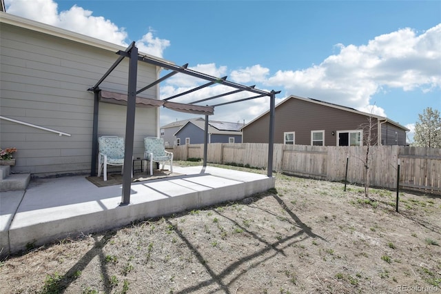 310 Quincy Rr Ave, Keenesburg, CO 80643 - view of yard with a fenced backyard, a pergola, and a patio area