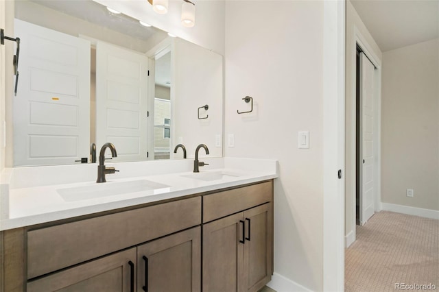 bathroom featuring vanity