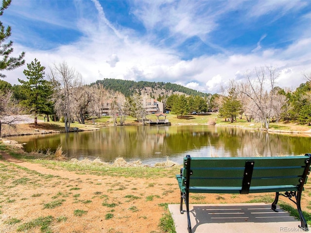 23585 Genesee Village Rd Unit E, Golden, CO 80401 - water view featuring a mountain backdrop