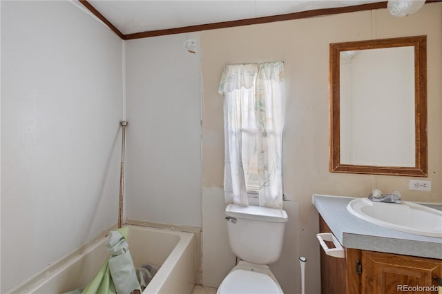 35275 Book Rd, Yoder, CO 80864 - bathroom featuring vanity, a bath, and toilet