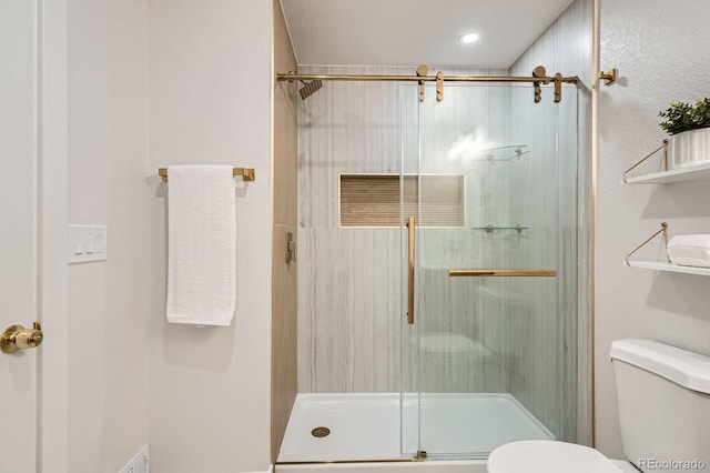 5555 Julian St, Denver, CO 80221 - full bathroom featuring toilet and a stall shower