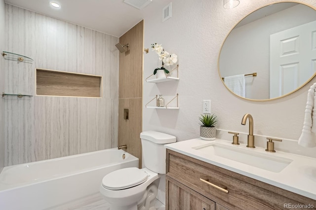 5555 Julian St, Denver, CO 80221 - full bathroom with toilet,  shower combination, and vanity