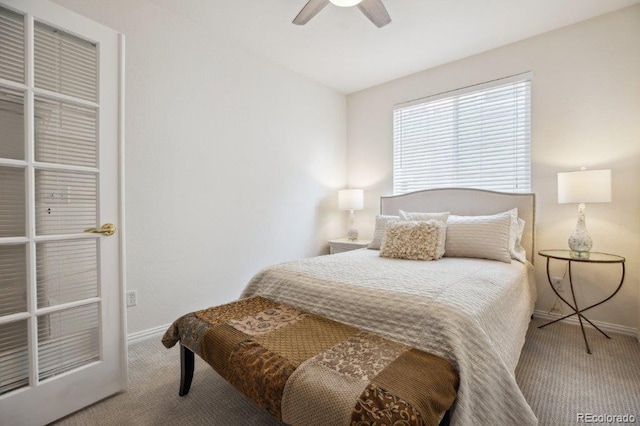 3102 Fox Sedge Pl, Highlands Ranch, CO 80126 - carpeted bedroom featuring baseboards and a ceiling fan