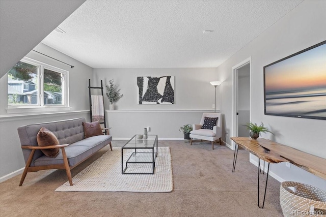 10895 W Bowles Pl, Littleton, CO 80127 - living room with carpet floors and a textured ceiling
