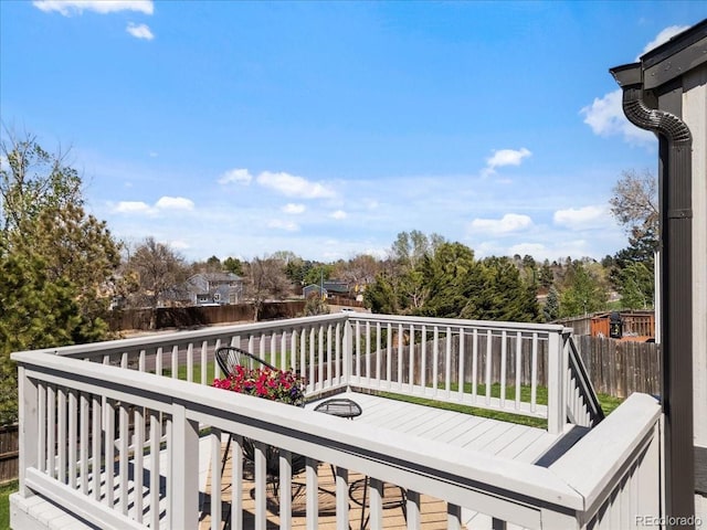 10895 W Bowles Pl, Littleton, CO 80127 - view of wooden balcony featuring a wooden deck
