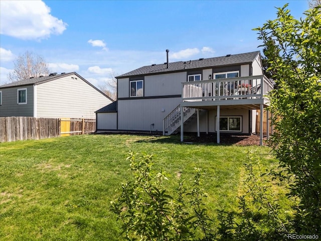 10895 W Bowles Pl, Littleton, CO 80127 - back of house with stairway and a deck
