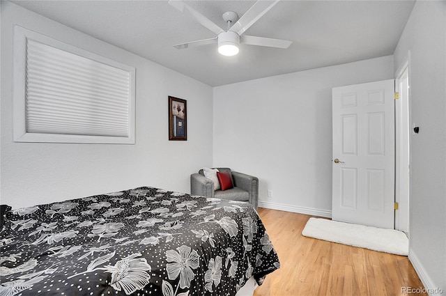 7819 Tejon St, Denver, CO 80221 - bedroom with wood finished floors and a ceiling fan