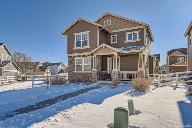 view of craftsman inspired home