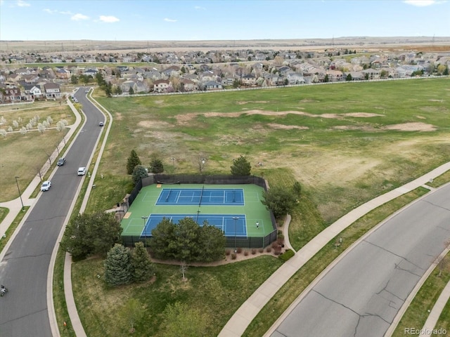 aerial view featuring a residential view
