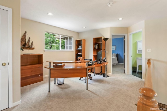 15962 W 70th Dr, Arvada, CO 80007 - home office with carpet flooring and recessed lighting
