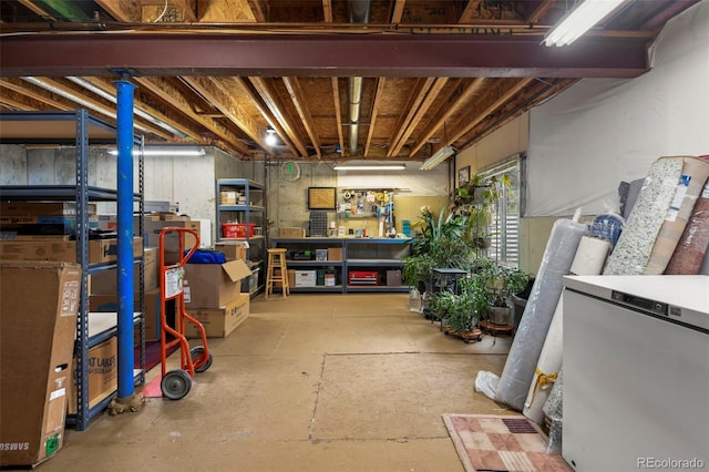 15962 W 70th Dr, Arvada, CO 80007 - below grade area with a workshop area