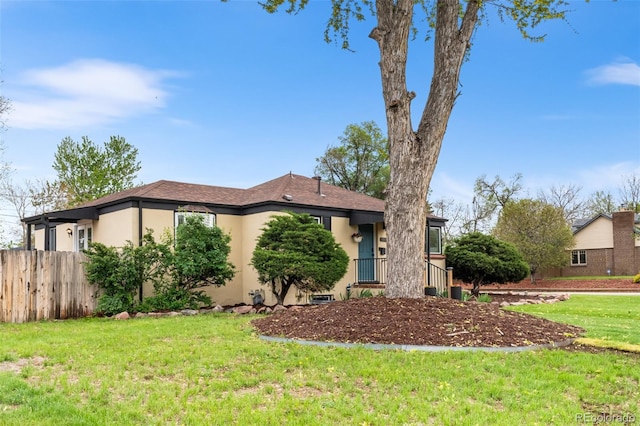 view of front of home featuring stucco siding