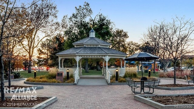 18038 Becket Dr, Parker, CO 80134 - view of community with a gazebo