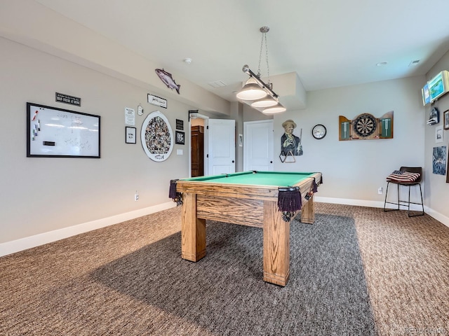7845 S Flat Rock Way, Aurora, CO 80016 - game room with carpet floors and billiards