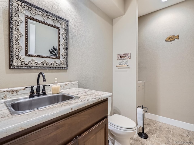 7845 S Flat Rock Way, Aurora, CO 80016 - bathroom with toilet and vanity