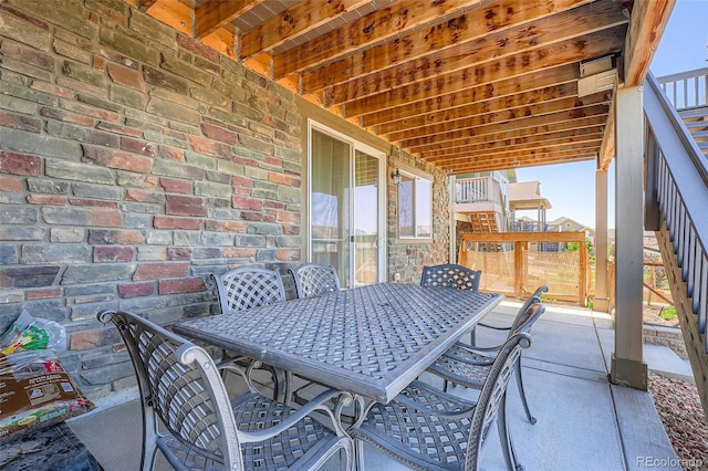 7845 S Flat Rock Way, Aurora, CO 80016 - view of patio / terrace with outdoor dining space