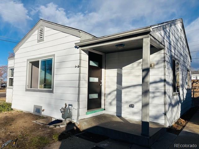 exterior space featuring a garage