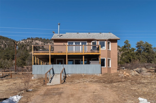 view of rear view of house