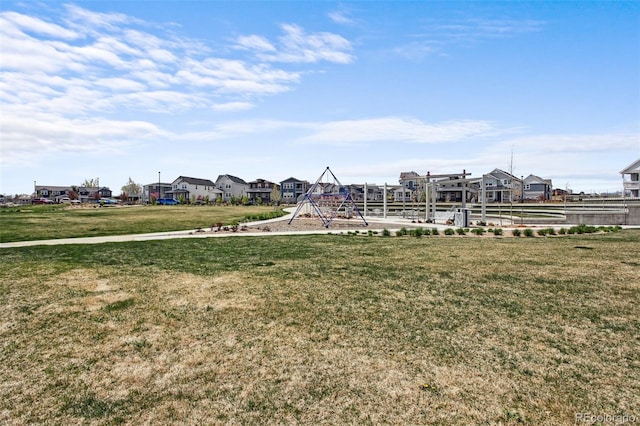 exterior space with a residential view