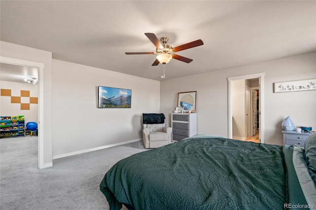 244 Chipeta Way, Lochbuie, CO 80603 - bedroom with carpet floors, baseboards, and ceiling fan