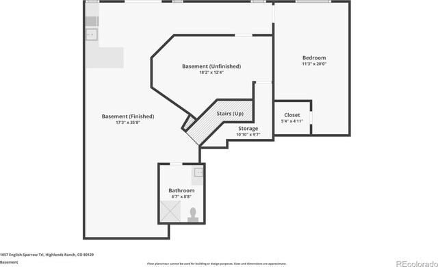 1057 English Sparrow Trl, Highlands Ranch, CO 80129 - floor plan