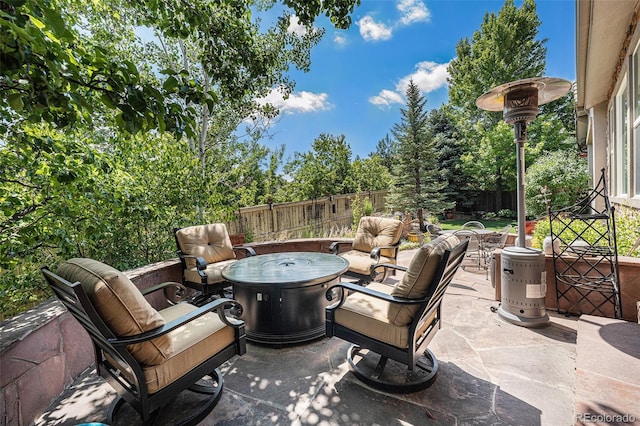 10994 Shadowbrook Cir, Highlands Ranch, CO 80130 - fenced backyard featuring a patio area and an outdoor living space