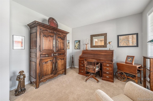 10994 Shadowbrook Cir, Highlands Ranch, CO 80130 - office area featuring light colored carpet and baseboards