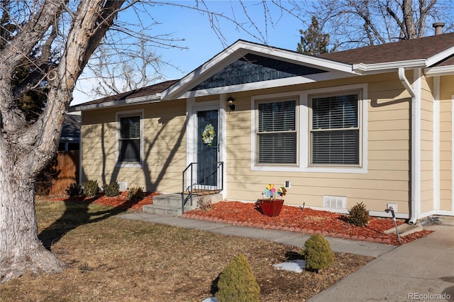 view of front of home