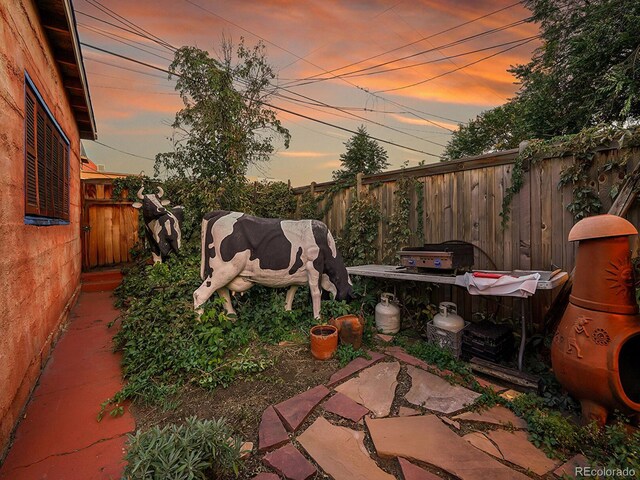 view of patio / terrace with a fenced backyard