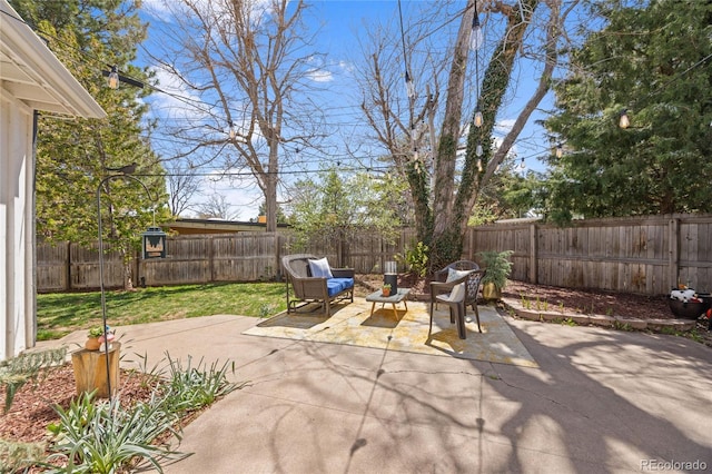 1380 S Dahlia St, Denver, CO 80222 - view of patio / terrace featuring a fenced backyard