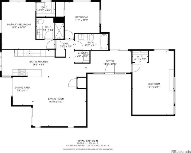 1380 S Dahlia St, Denver, CO 80222 - floor plan