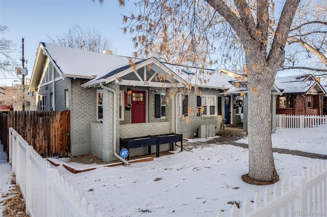 view of bungalow-style home