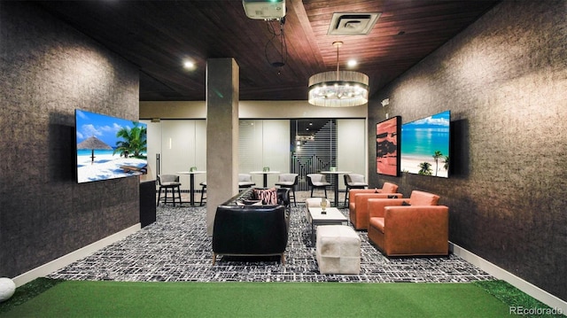 20 Wilcox St Unit 517, Castle Rock, CO 80104 - lobby with wood ceiling