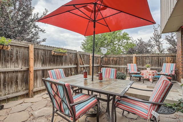 view of patio