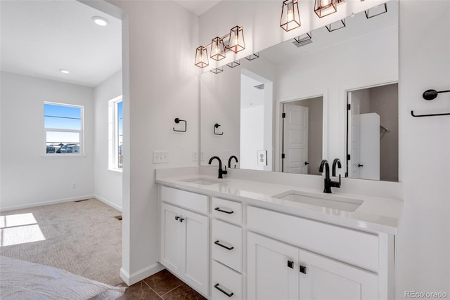 bathroom featuring vanity