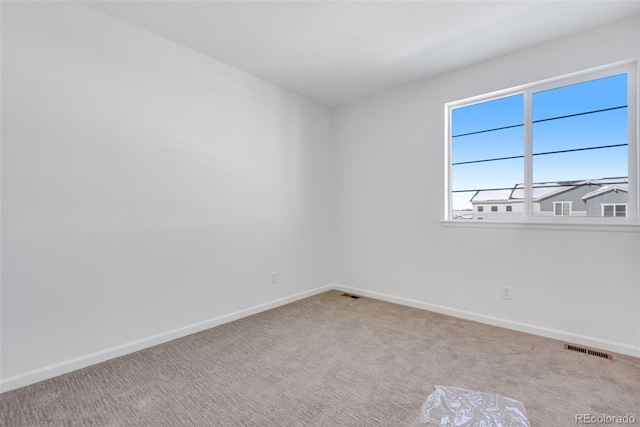 view of carpeted empty room