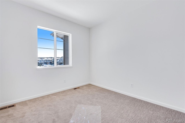 view of carpeted empty room