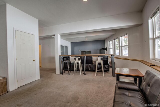 492 Kimmes Ln, Breckenridge, CO 80424 - living room with carpet flooring, plenty of natural light, and a dry bar