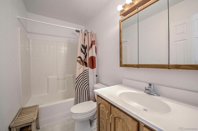 492 Kimmes Ln, Breckenridge, CO 80424 - full bathroom with toilet, vanity, and shower / bath combination with curtain