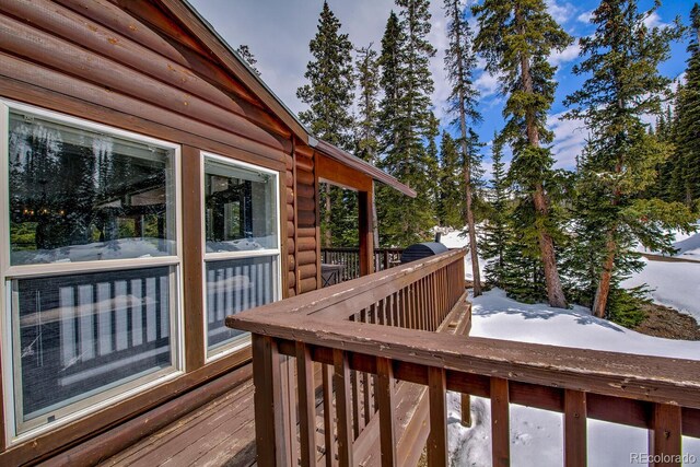 492 Kimmes Ln, Breckenridge, CO 80424 - view of snow covered deck