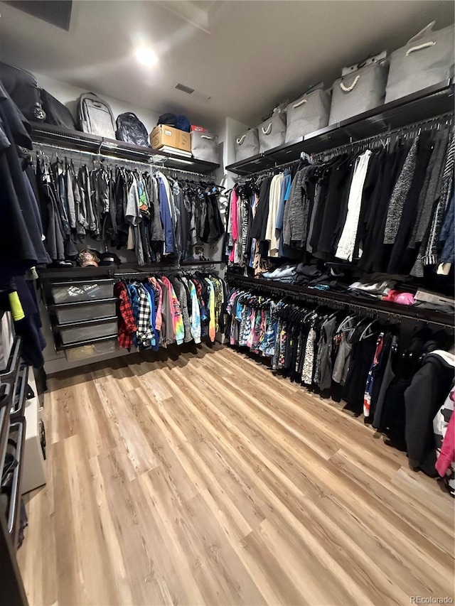 653 Glenarbor Cir, Longmont, CO 80504 - spacious closet with wood finished floors