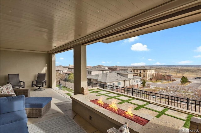 balcony featuring a patio and outdoor lounge area