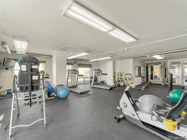 view of gym