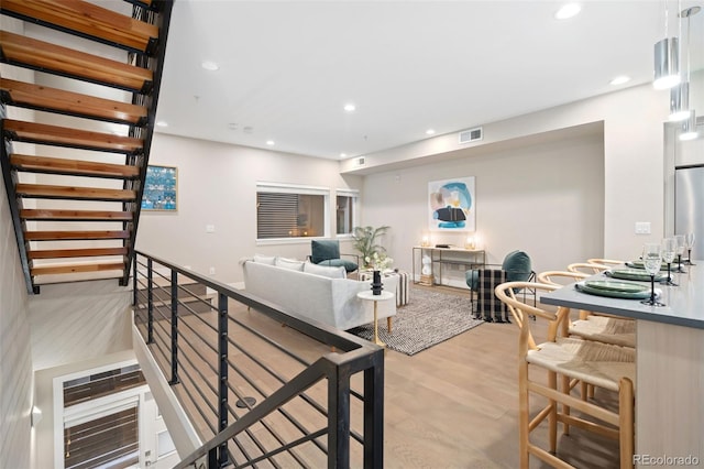 4469 Tennyson St Unit 4, Denver, CO 80212 - living room with recessed lighting and wood finished floors