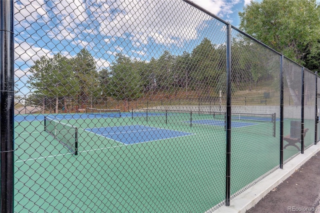 view of tennis court