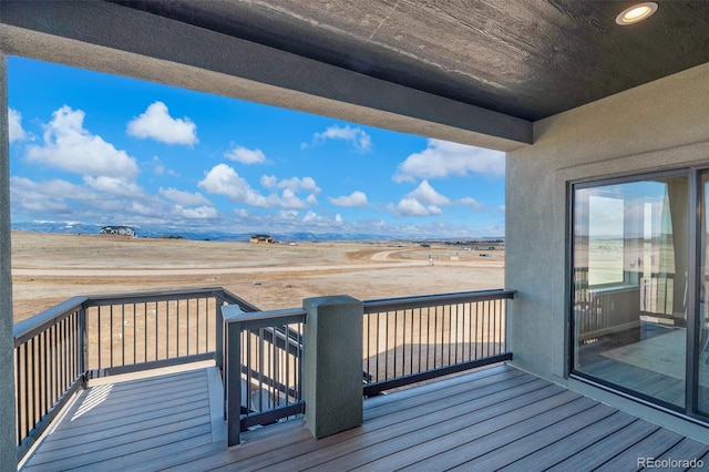 16990 Early Light Dr, Colorado Springs, CO 80908 - wooden terrace with a rural view
