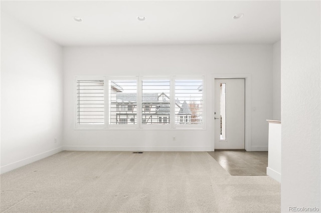 view of carpeted empty room